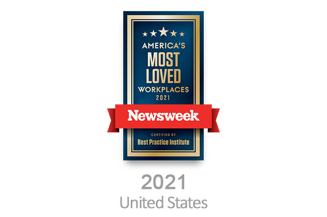 Newsweek America's most loved workplaces 2021 award
