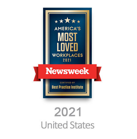 Newsweek America's most loved workplaces 2021 award